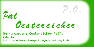 pal oestereicher business card